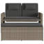 Banc de patio inclinable avec coussins Vidaxl-99049283