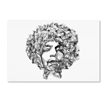 Magar Magar 'Jimi Hendrix' Graphic Art Print on Wrapped Canvas