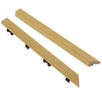 12" x 1" Composite Interlocking Inward Corner Deck Trim