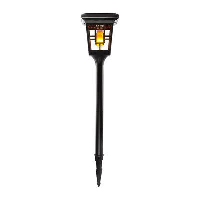 Matte Black Solar Powered Integrated LED Pathway Light