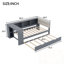 Lit de jour double en bois avec tablettes de rangement, lit gigogne et station de recharge-620717538