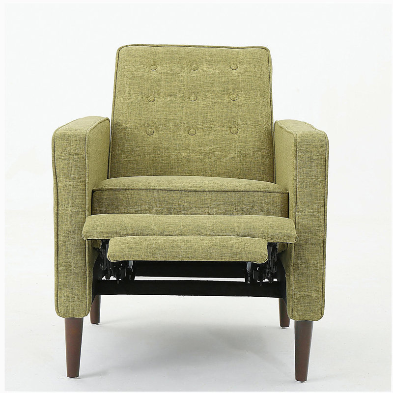 Canapé inclinable en tissu Mid-Century, Tissu vert