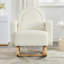 Chaise berçante d'appoint avec coussin pour la maison