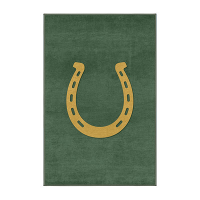 Tapis vert moelleux et moelleux à motif abstrait moderne et contemporain Ferland St Patties - reliure vert sauge