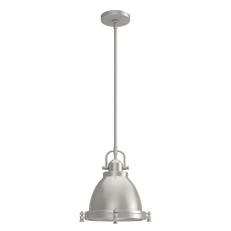 Bridgemoor 1 Light Dome Pendant, Brushed Nickel