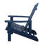Chaise Adirondack de patio avec repose-pieds Outsunny