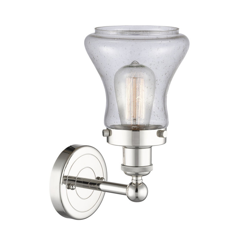 Chickasha Armed Sconce, Seedy, Polished Nickel