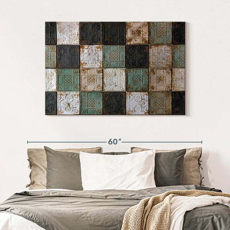 Tuile de plafond Lilie, H 32 po x l 48 po
