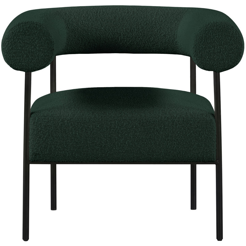 Fauteuil l 32 po Blake, Tissu bouclé vert