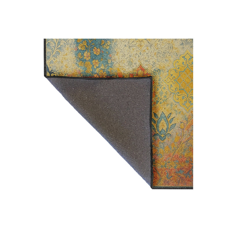 Tapis gris tissé Mosso, 4'11" x 9'10"