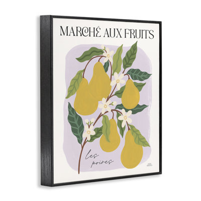 Marche aux poires, estampe numérique encadrée par Wild Apple Portfolio