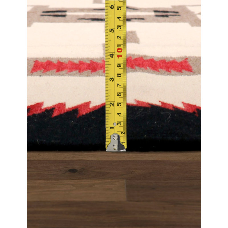 Canvello Tuscany Reversible Wool Ivory Area Rug- 9'1'' X 11' 9'', Rectangle 9'1" x 11'9"