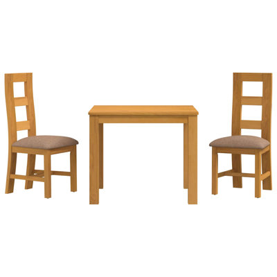 2 -Person Oak Solid Wood Dining Set