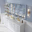 Armoire à pharmacie à miroir encastrée ou à fixation murale pour salle de bain l 84 po x H 36 po et tablettes ouvertes -580773481-580773478