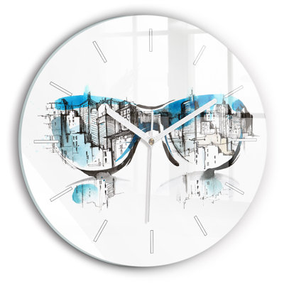 Glass Wall Clock
