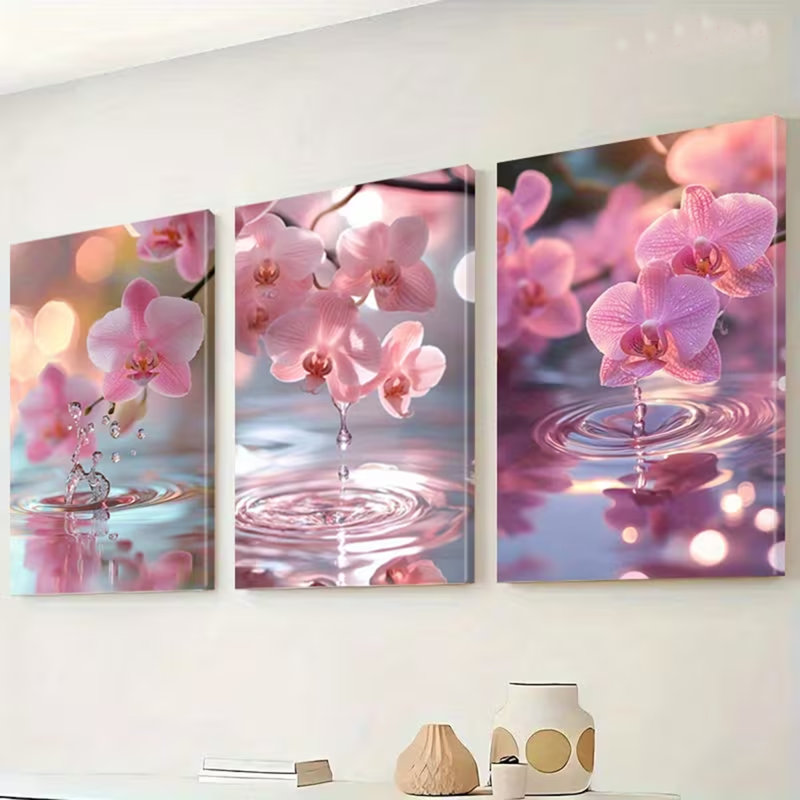 3 Piece Wrapped Canvas Print, 30 cm H x 60 cm W