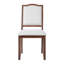 5 pièces en bois extensible avec rallonge amovible et 4 chaises rembourrées-1356750367