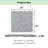 12 x 12 Inch Gray Interlocking Plastic Waterproof Deck Tiles Pebble Stone Pattern (12pcs)