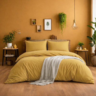 Ultra-Soft Microfiber Plain Duvet Cover Set with Matching Pillowcases - Everyday Bedding