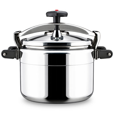 Magefesa Chef 16-Quart Aluminum Pressure Cooker – Stainless Steel Lid, Thermodiffusion Base, 3 Safety Systems, Fast & Even Cooking