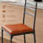 Counter Height Bar Stools Set of 2, Thick Cushioned Upholstered Chairs, Retro Style, Brown-361132614-361132619-361132618