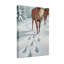 «Animals Snowy Horse Trail Winter Scene», reproduction d'art-840468141