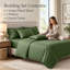 Microfiber Striped Duvet Cover Set with Pillowcases Included-1855286874-1855286875-1855286878