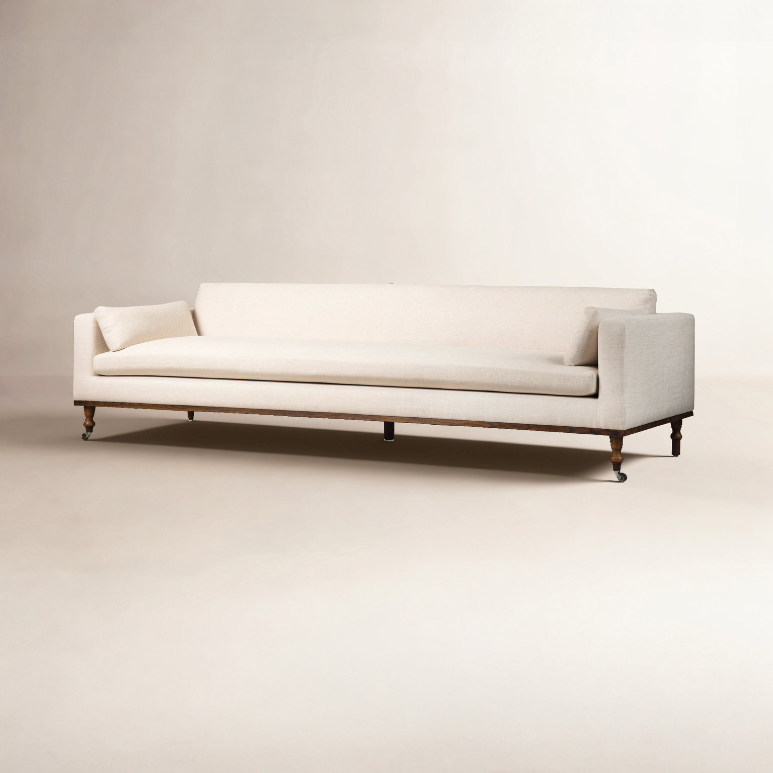 Tenby 97" Sofa, Thames Cream Linen Blend