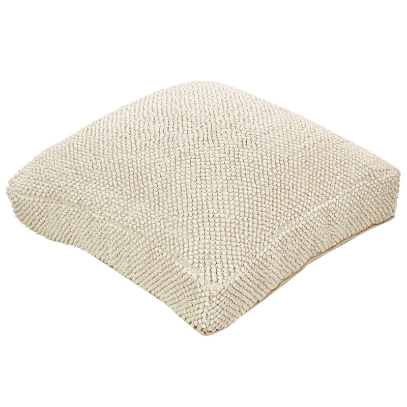 Joziah 70cm Wide Square Abstract Pouffe Ottoman
