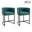 Upholstered Bar Stool with Iron Frame-669509952