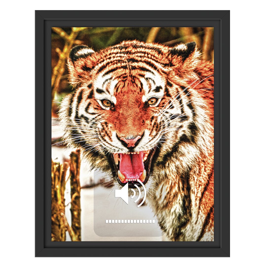 Gerahmtes Wandbild Tiger-scream