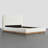 Burritt Modern Boucle Upholstered Rounded Headboard Platform Bed with Solid Wood Frame-1610932786