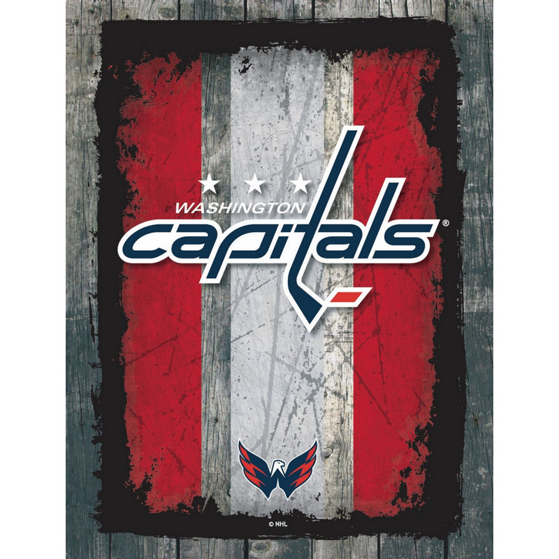 NHL Wrapped Canvas Print, Washington Capitals, 20"H x 15"W x 1"D
