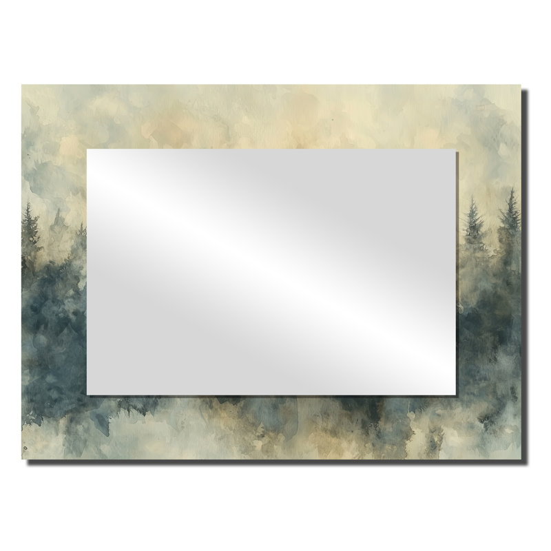 Orignal dans la brume du Canada I - décor mural miroir animaux - imprimé sur métal, 24 po x 32 po