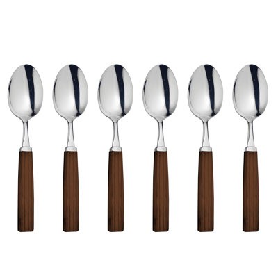 Dakar Acacia Stainless Steel Salad Servers