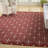 Nourison Essentials Brick/Ivory Indoor/Outdoor Area Rug-861406844