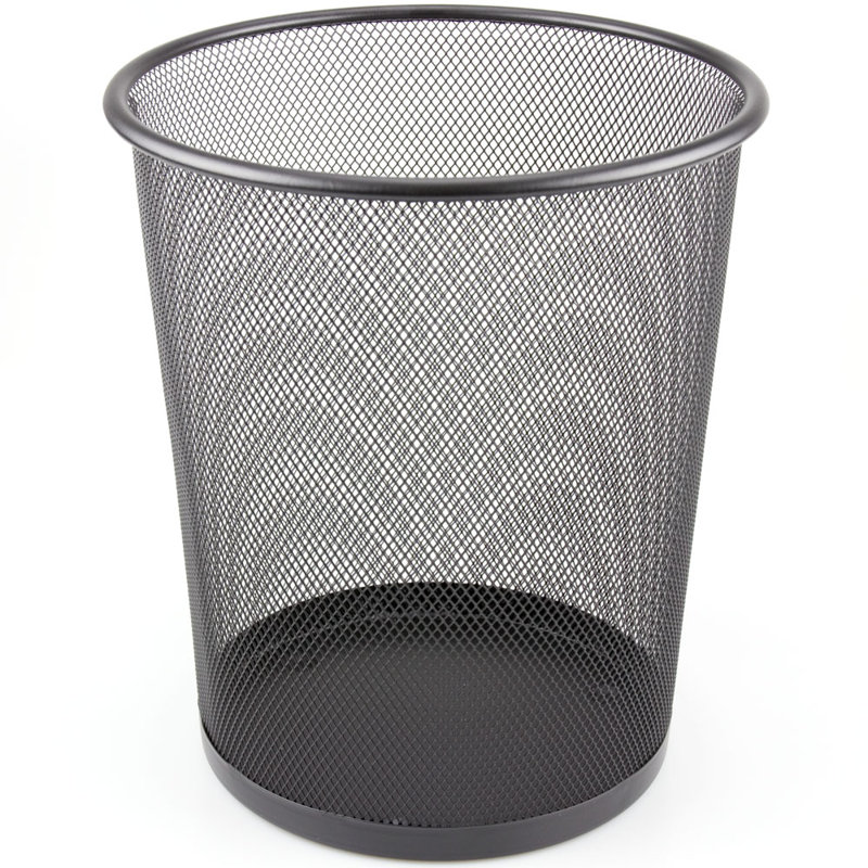 Gent 10 Litre Waste Basket, Black