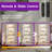 6-Tier Geometric Bookcase with Lighting-1365734063