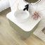 Meuble-lavabo mural 30 po avec lavabo rond en céramique sans robinet-304845909