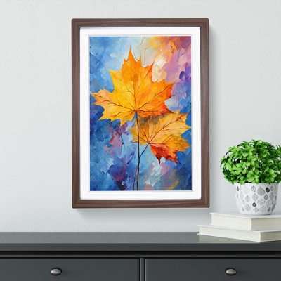 Leaf Impressionism Art - Framed Print