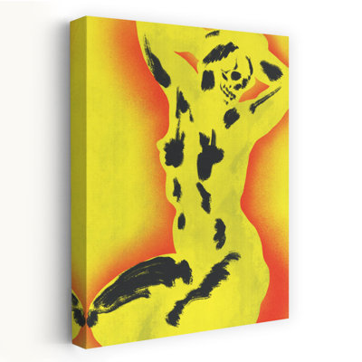 «Vibrant Skull Pose», impression murale audacieuse et colorée