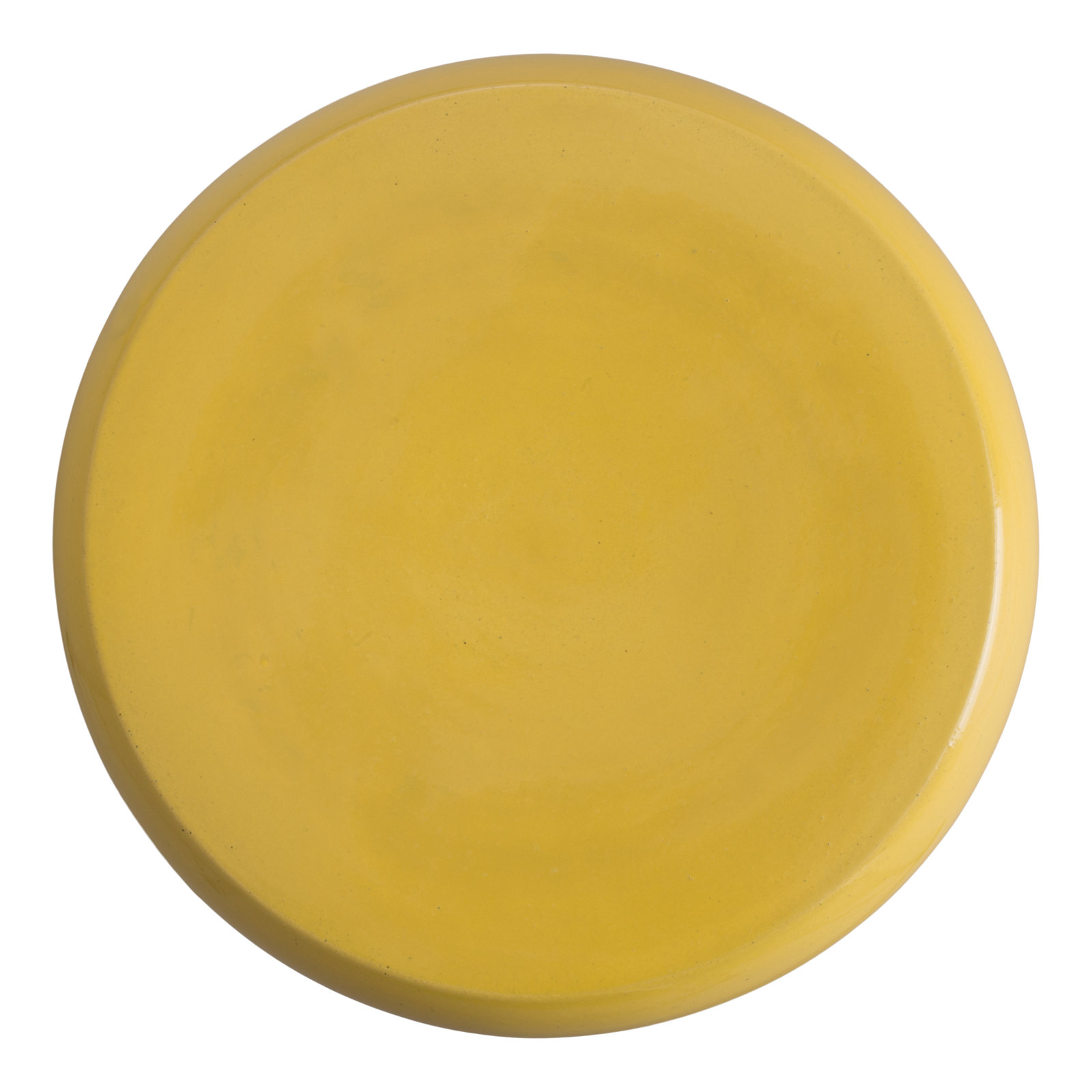 Abra Ceramic Accent Stool, Mustard Yellow