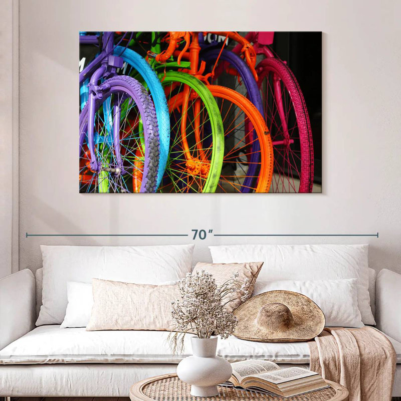 Mehar Bicycle Colors, 32" H x 48" W