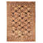 Tapis brun Baluch unique fait à la main de conception unique 3 pi 1 po x 4 pi 4 po