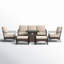 Ensemble de conversation avec foyer Arwand-88134943