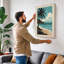 Tropical Palm at Dawn Coastal - Wrapped Canvas-1438353122-1438353133