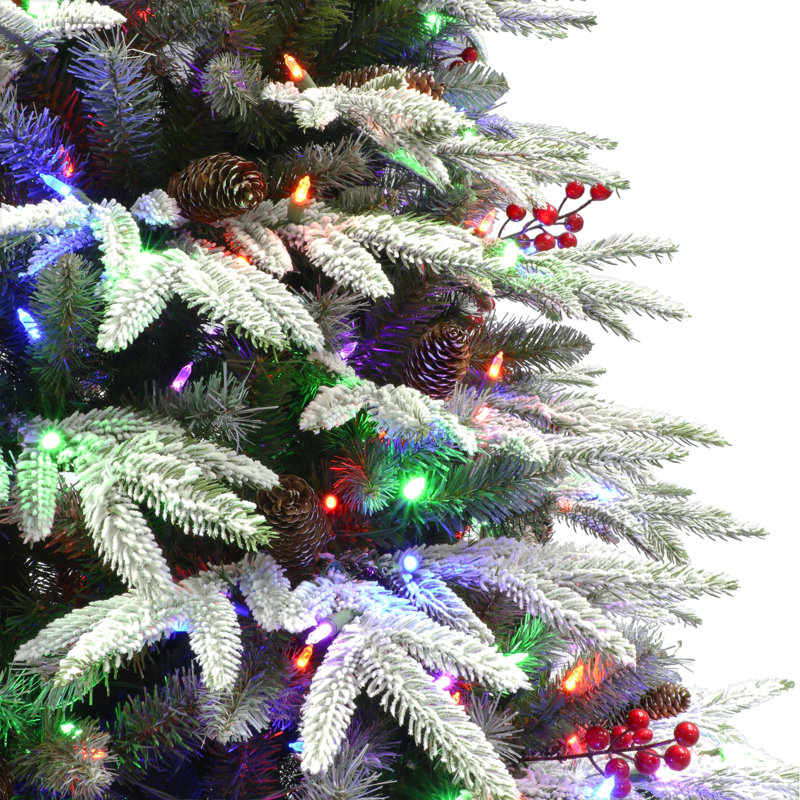 7.5' Lighted Fir Christmas Tree