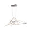 Lustre 25 lumières à DEL en acier inoxydable chromé avec diffuseurs en acrylique blanc-955717926