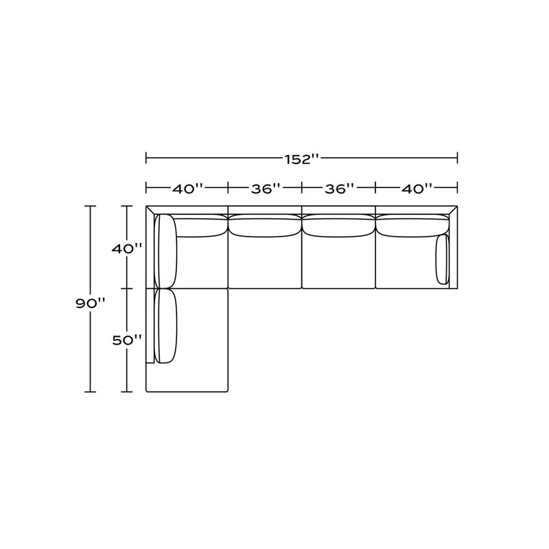 Eva Modular Sectional, Left Hand Facing, Performance Weave - Natural