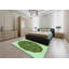 Tapis 100% à motifs lavables à la machine 2989PAT3716GRN-68373862